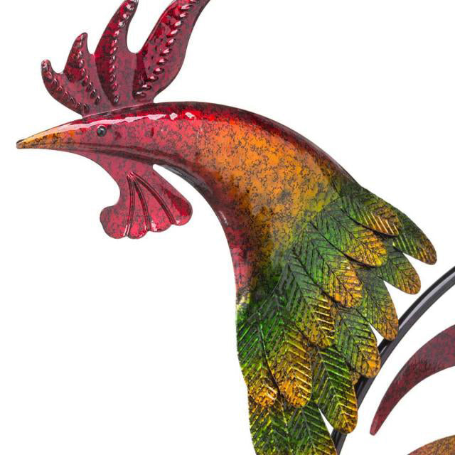 Funsally Iridescent Rooster Wind Spinner Garden Decor