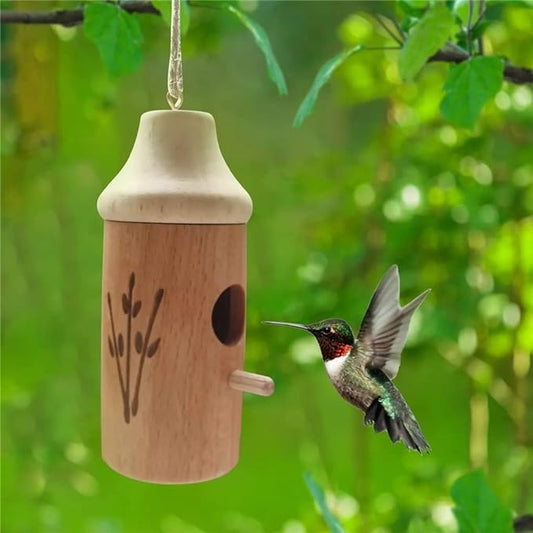 Cresally Wooden Hummingbird House